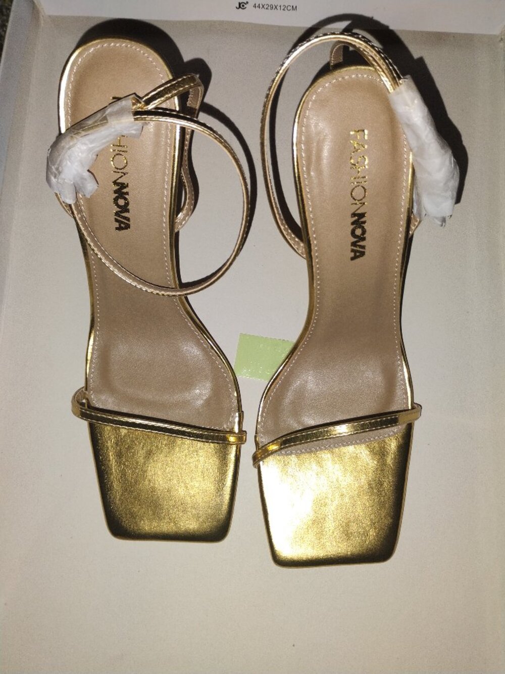 NWT Gold All About Heels by Fashion Nova